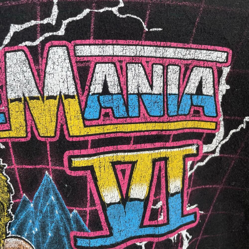 WWE WrestleMania Mens T Shirt Sz XL Grunge Trucker Hipster Graphic Distressed - Picture 5 of 9